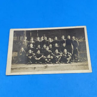 Football Team Postcard RPPC Antique March 1907