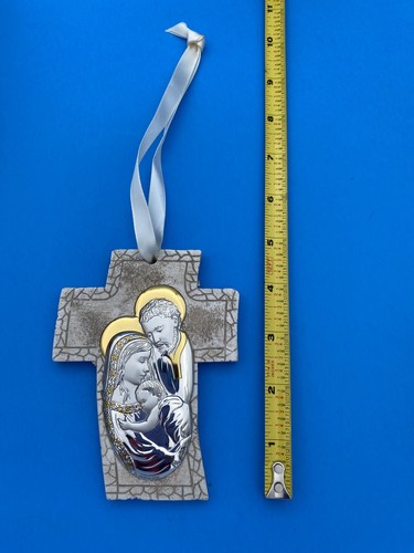 Creazioni RL Argenti Laminato AG, Holy Family Silver Wall Plaque, Italy, - Image 12