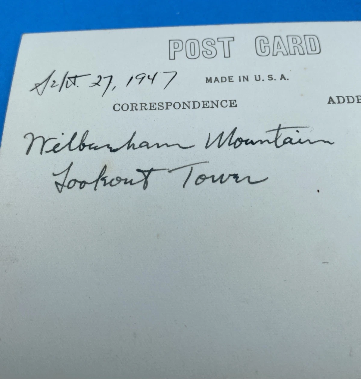 1947 Wilbraham Mountain High Tower MA Coca-Cola RPPC Real Photo Postcard - Image 3