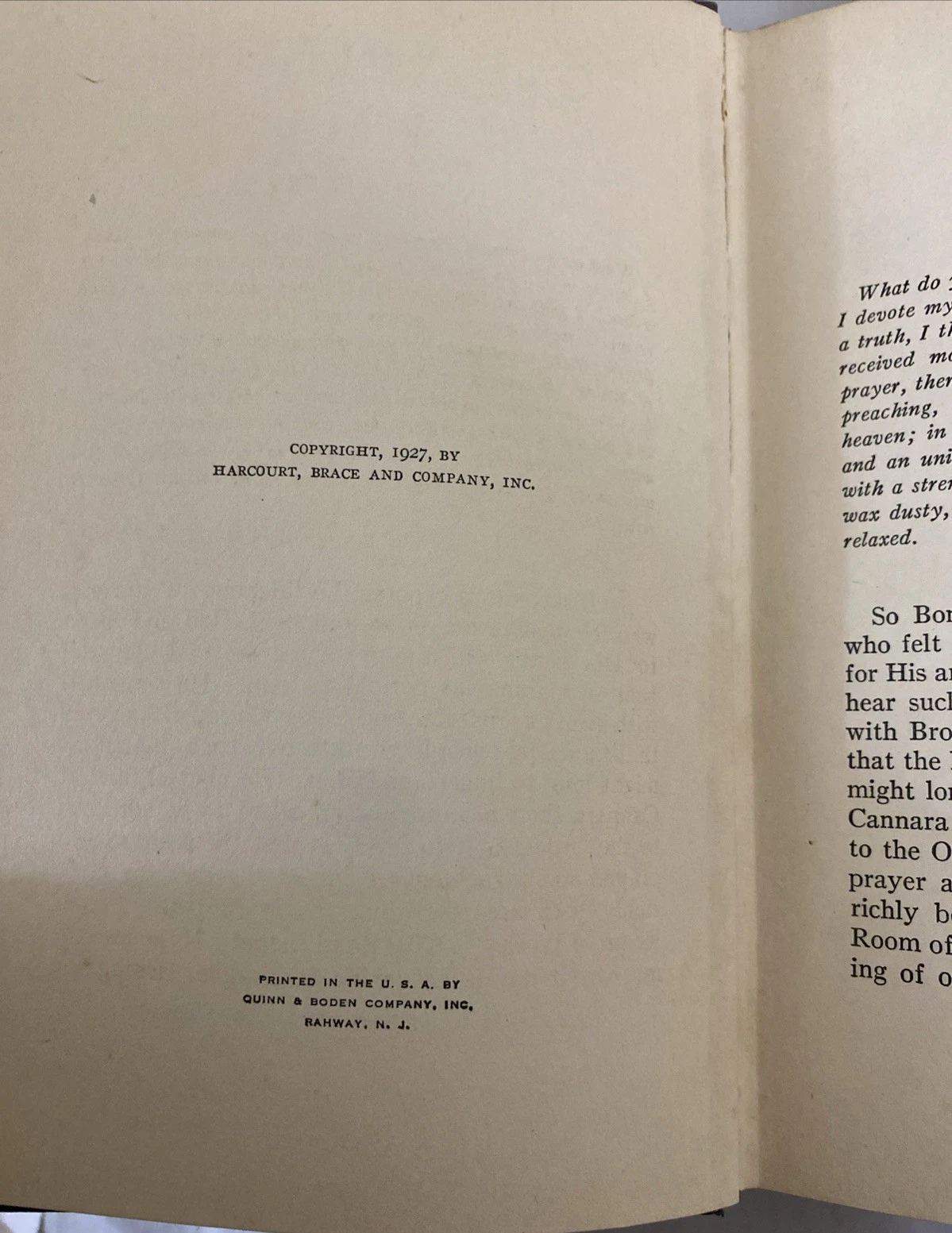 1927 Best Sermons Book Four Joseph Fort Newton Inscribed Harcourt Hardcover - Image 5