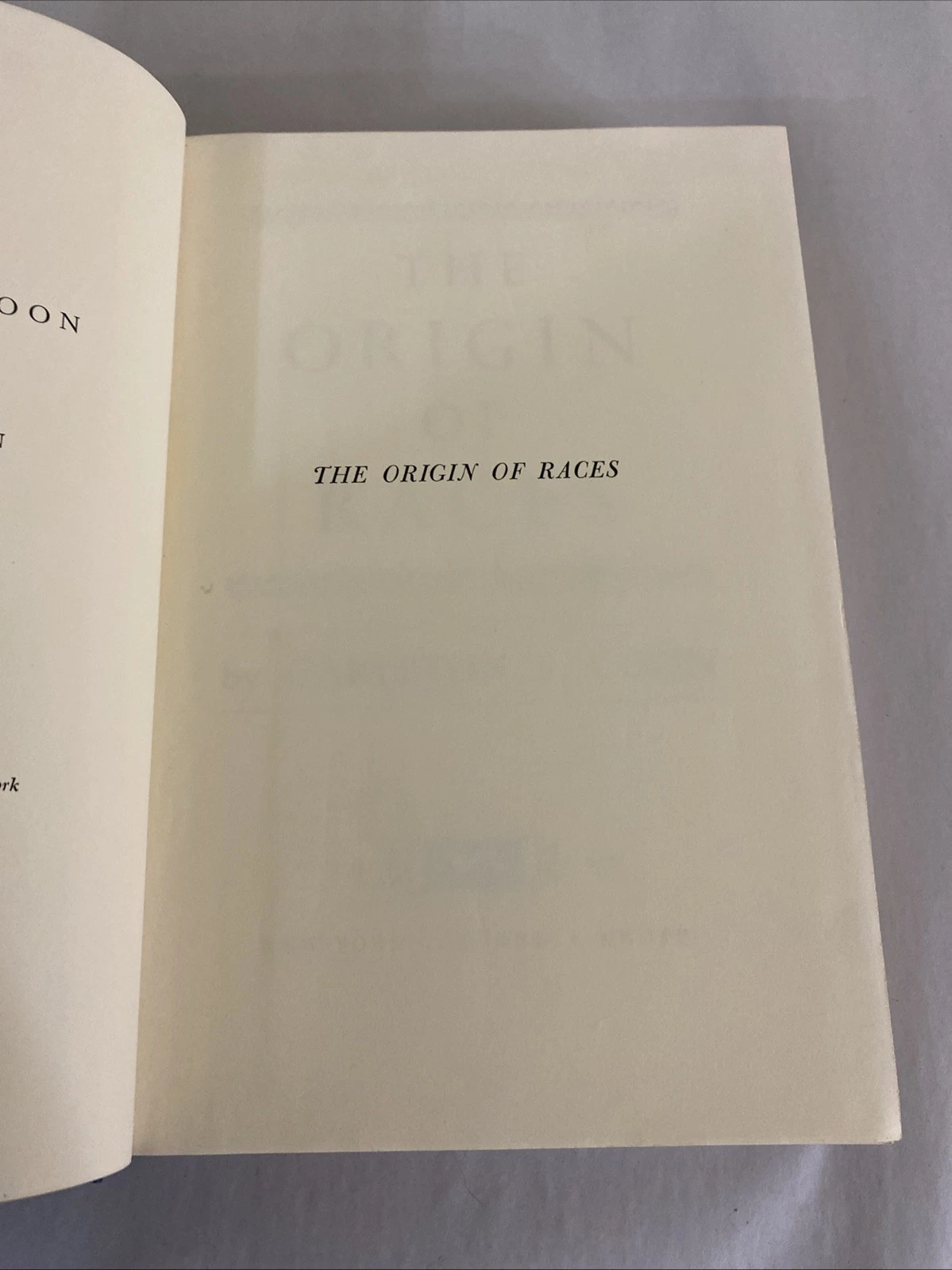1962 First Ed The Origin of Races Carleton S. Coon Knopf Borzoi Hardcover Anthro - Image 6