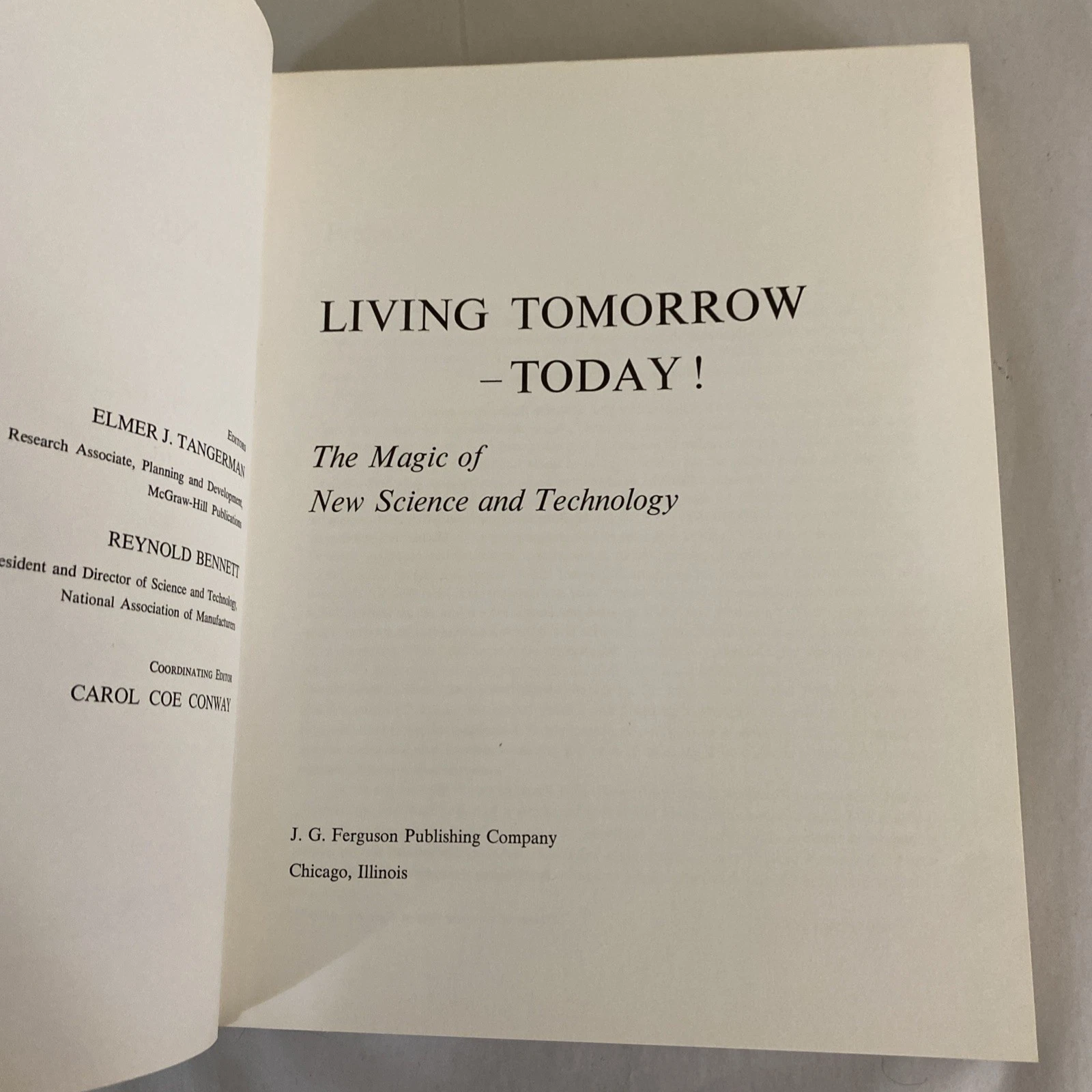 1969 Living Tomorrow-Today! Magic of New Science & Technology DJ Casewrap Illust - Image 7