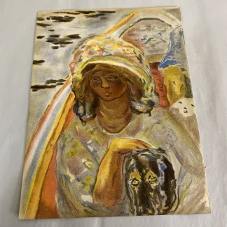 Pierre Bonnard Jeune Fille en Barque + Petit Déjeuner Verve 1939 Mourlot DS Leaf