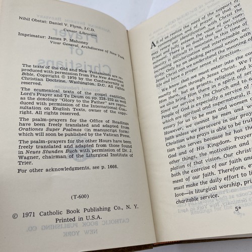PRAYER OF CHRISTIANS Catholic Book Publishing Company 1971 - Image 11
