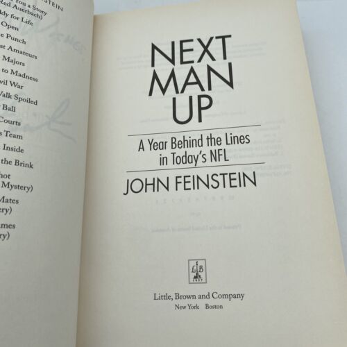 Next Man Up : A Year Behind the Lines in Today's NFL Hardback Book - Signed - Image 4