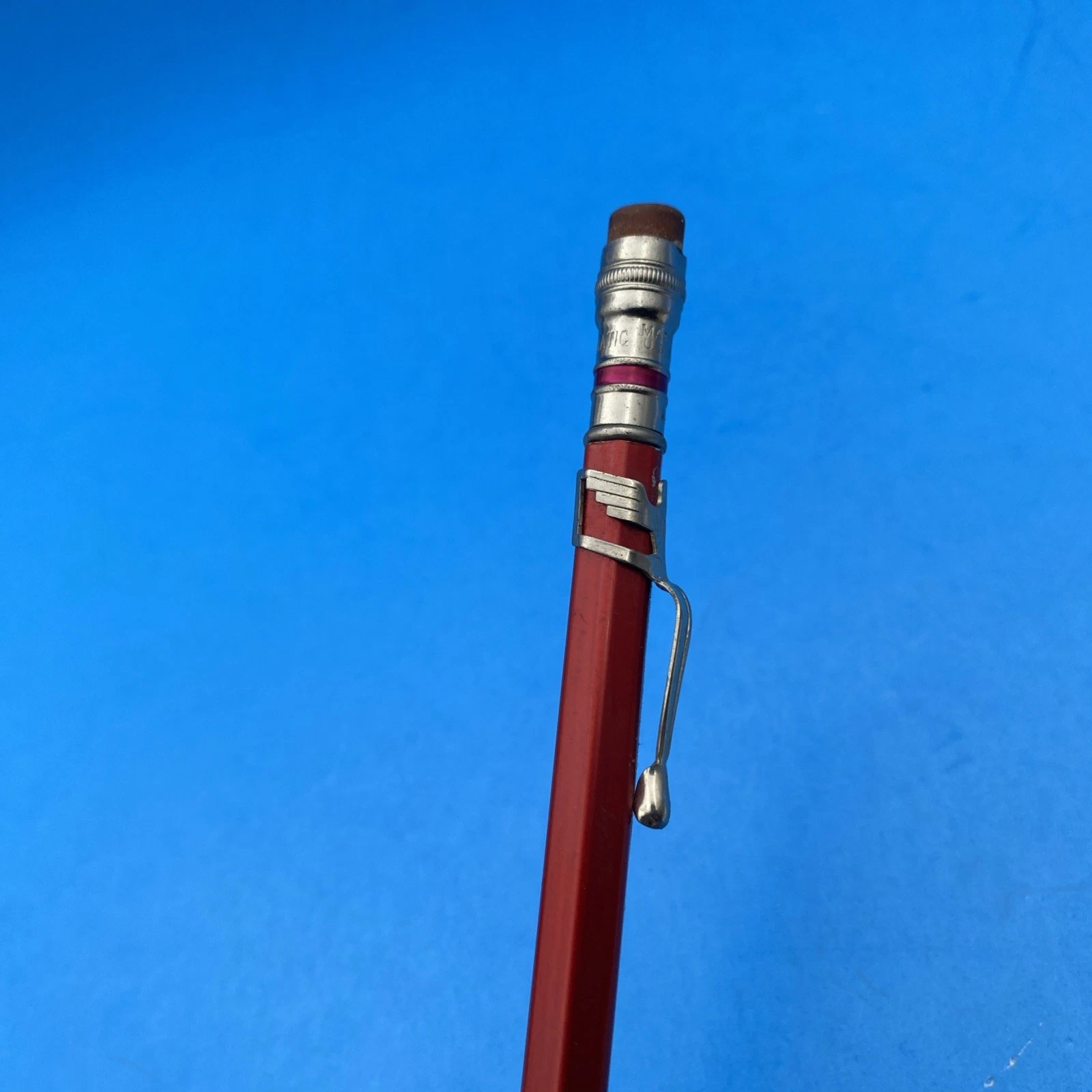 Vintage Figural Clip EAGLE CHROMATIC Made in USA Mechanical Pencil Red - Image 3