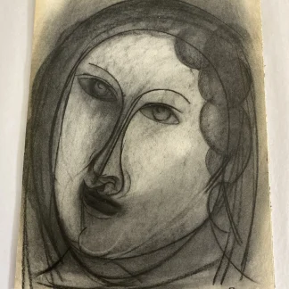 Francisco Bores Tête de femme photogravure Verve 1939 leaf Maillol verso