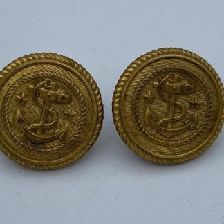 Vintage Military Navy Uniform Coat Buttons, Scovill Mfg. Co. Waterbury