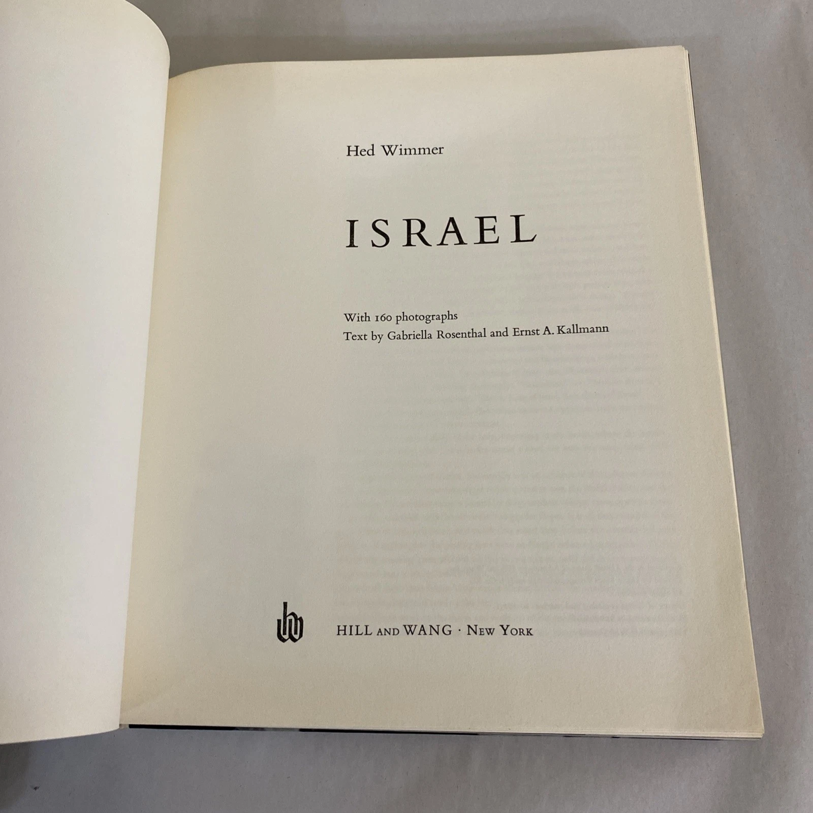 Hed Wimmer ISRAEL LAND OHNE BEISPIEL - 166 Photos - 1st Edition 1st Printing - Image 4