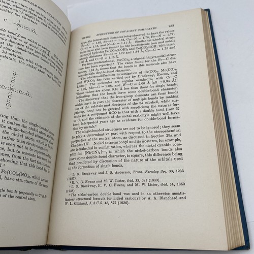 NATURE OF THE CHEMICAL BOND by Linus Pauling 8th Printing (1951) HC - Image 9