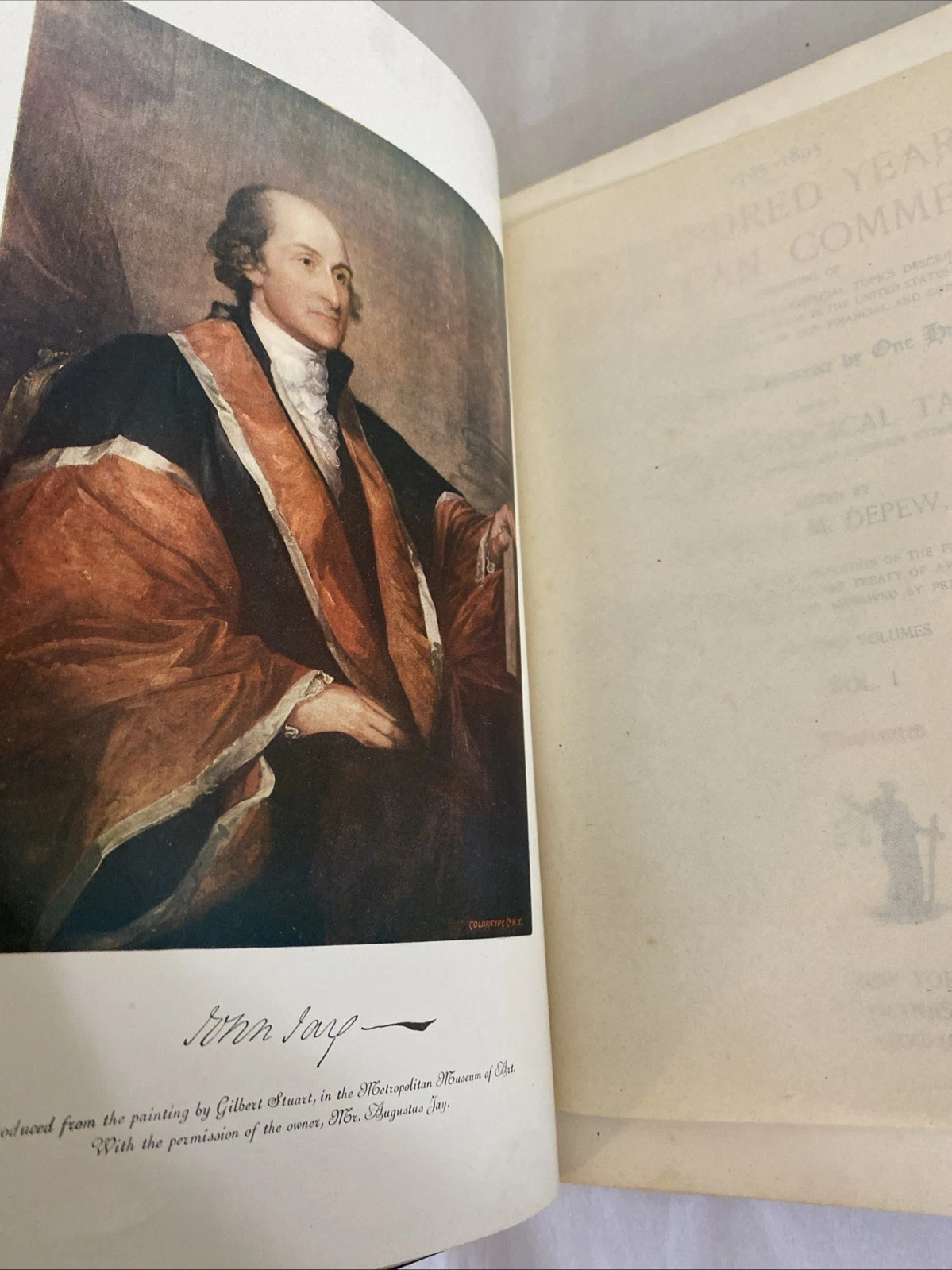 2 Volumes 1895 ONE HUNDRED YEARS of AMERICAN COMMERCE Chauncey Depew - Image 5