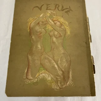 Aristide Maillol Two Nymphs Verve 1939 Back Cover Lithograph Printed Wraps