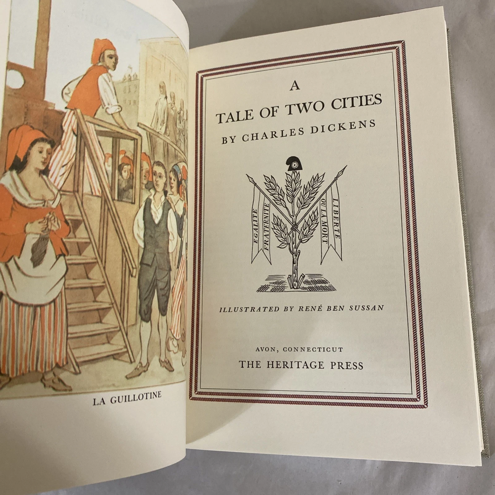 1938 A Tale of Two Cities Dickens Heritage Press Sandglass Slipcase Ben Sussan - Image 7