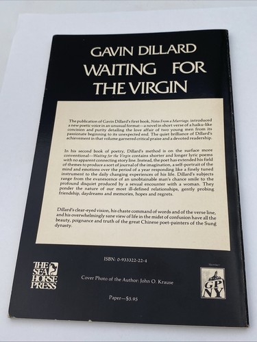 Waiting For The Virgin: New Poems By Gavin Dillard - Inscribed - Image 7
