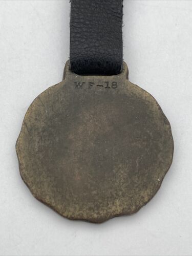 Vintage Theodore Roosevelt Dam Phoenix Arizona Brass Pocket Watch Fob Salt River - Image 3