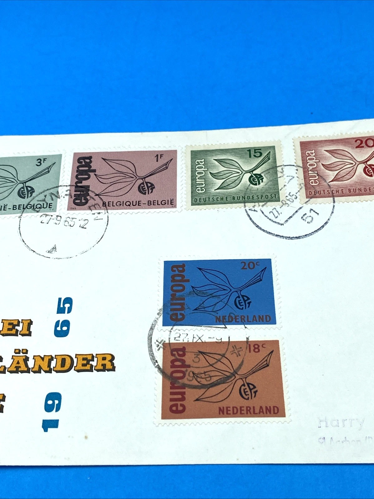 SWITZERLAND, R-cover 1964 set Pro Juventute flowers, margins with names ao rose - Image 3