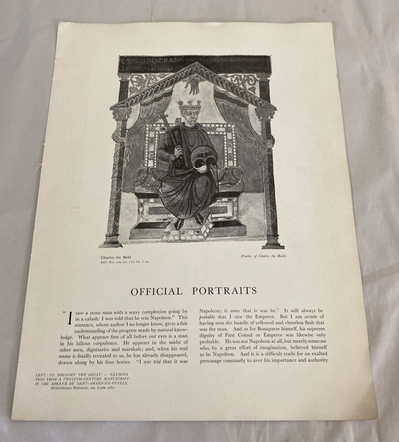 Verve 1939 Official Portraits bifolio: Francois I, Ingres Bonaparte, royal art - Image 2