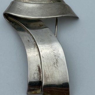 Vintage Large Taxco Mexico Modernist Pin Brooch TS-76 Sterling Silver