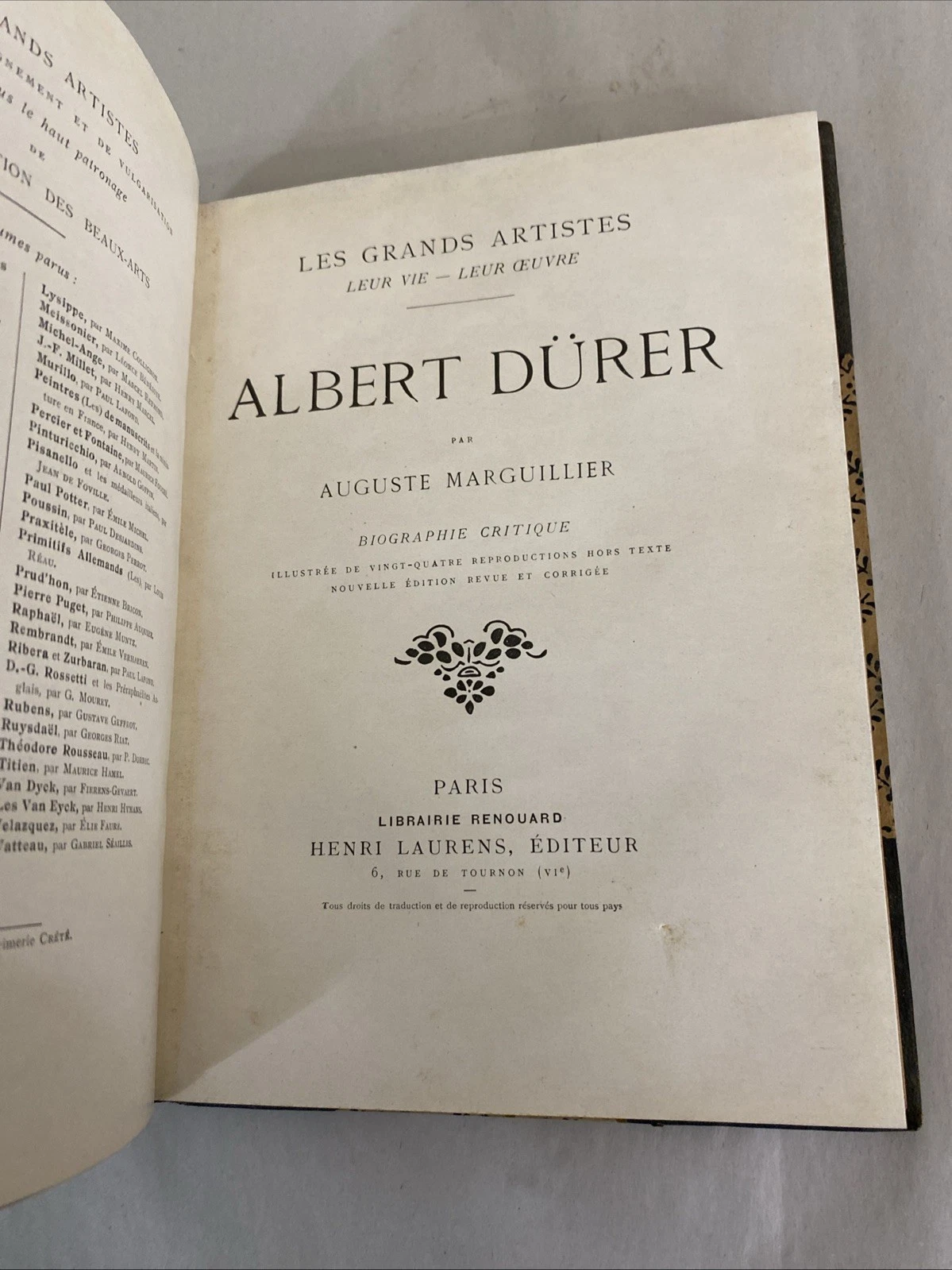 Albert Dürer Biographie Critique Marguillier Les Grands Artistes Leatherbound 24 - Image 12