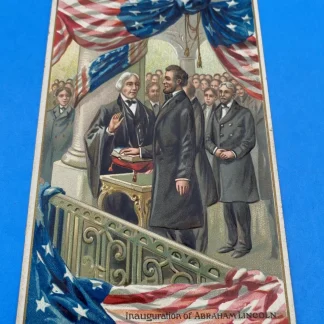 1909 Tuck's Embossed Postcard Inauguration of Abraham Lincoln, Series 155 Saxony
