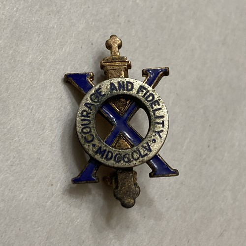 10th Infantry Regiment Badge Enamel Pin Courage and Fidelity Badge NS Meyer Inc.