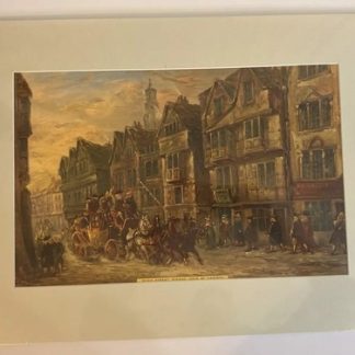 UK England London Wych Street Strand Days of Hogarth Vintage Sealed Print