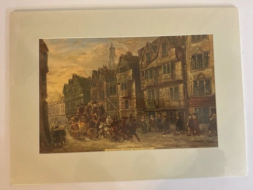 UK England London Wych Street Strand Days of Hogarth Vintage Sealed Print