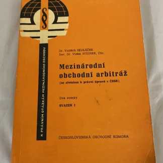 1975 Mezinárodní Obchodní Arbitráž Czech Trade Law Arbitration Vol I Signed