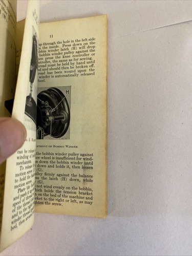 Rare 1940 SINGER Electric Sewing Machine Model 66-16 Instructions Manual Booklet - Image 7