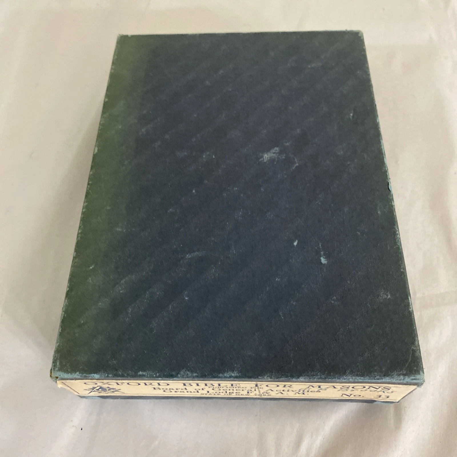 1949 Morton Lodge No 63 Masonic Oxford Bible J.T. Brooks Original Box NY - Image 5