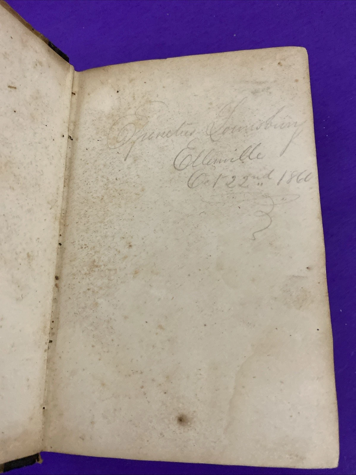 1860 Wells Every Man His Own Lawyer Form Book Patriotic Boards Ellenville NY USA - Image 3