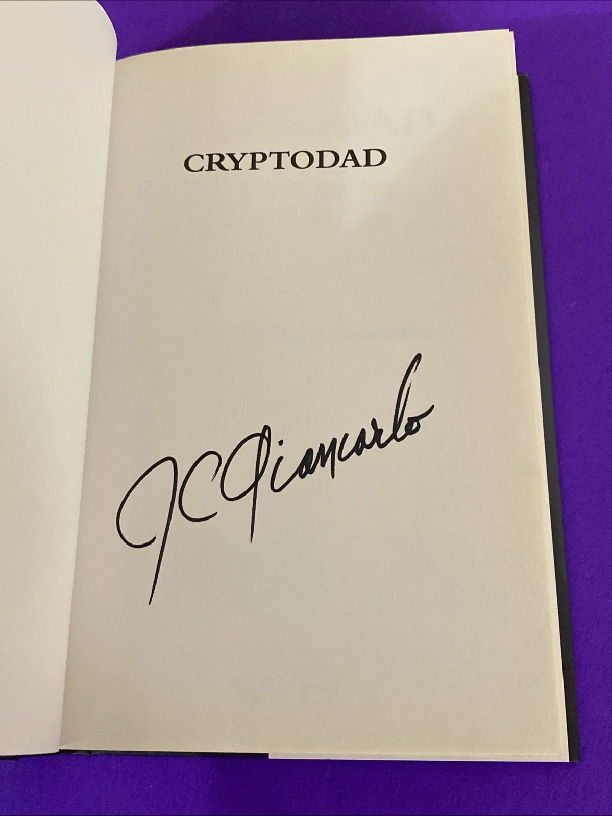 Signed CryptoDad J Christopher Giancarlo HC DJ 2021 Crypto Regulation Book Wiley - Image 3