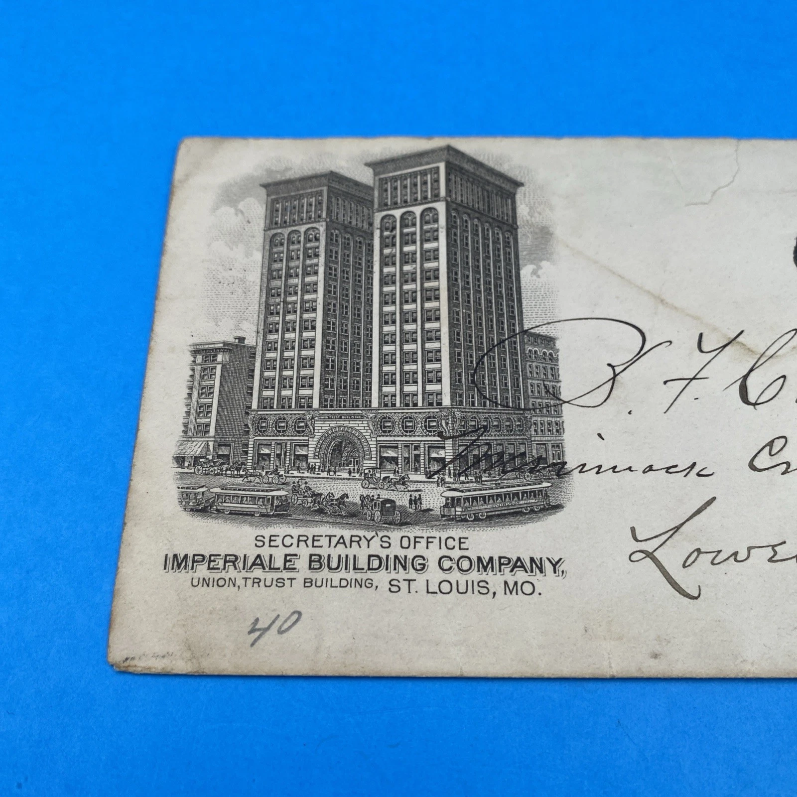 1895 St Louis Union Trust Building Advertising Cover Sullivan Architecture - Image 2