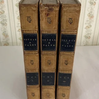 1819 Scott Novels and Tales 3 Vol Lot – Barrington Bookplate Provenance