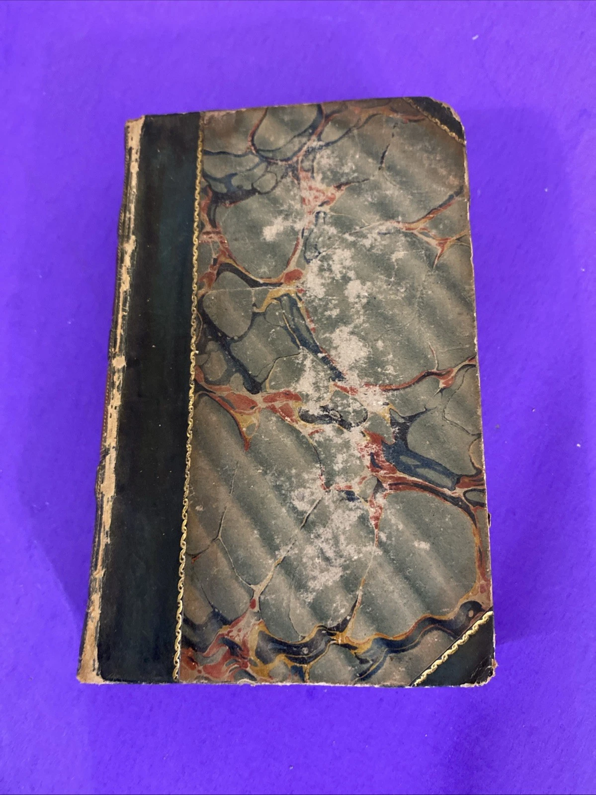 1826 Percy Anecdotes Vol VII Heroism War Anglesey Waterloo Leather Book - Image 2