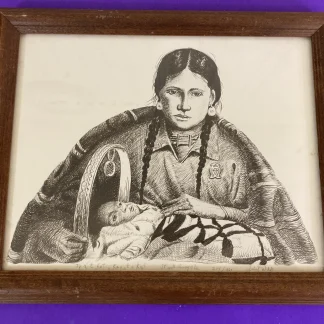 Albert White Mohawk It Will Always Be Signed Native Mother Child Print 204/400
