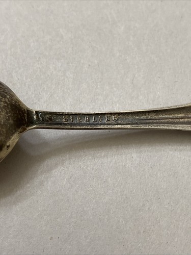 Antique Sterling Silver Juarez Mexico Eagle Souvenir Spoon - Image 6