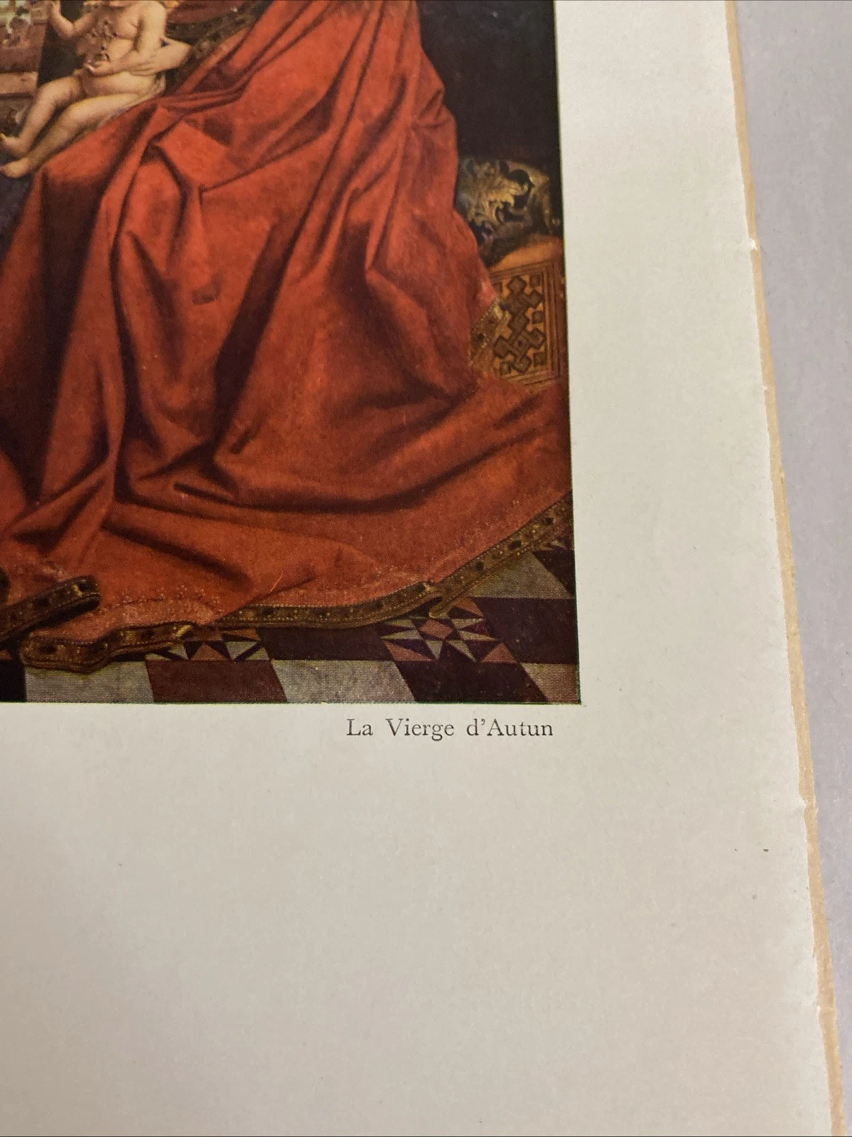Verve 1939 Jan van Eyck La Vierge d’Autun plate, verso David Octavius Hill - Image 4
