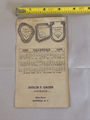 1953 Brooklyn Dodgers / New York Yankees / New York Giants Schedule - Image 4