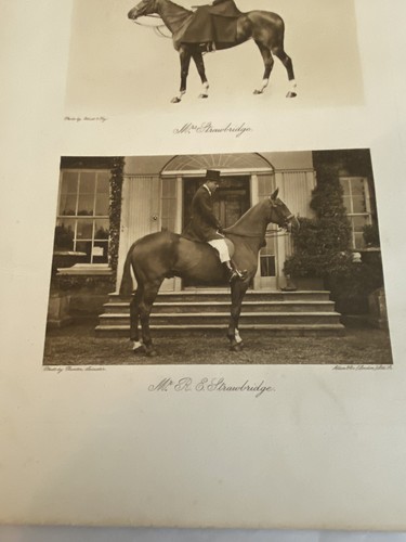 R.E. Strawbridge & Wife Elliott & Fry Photogravure on Horses for Fox Hunt - Image 3