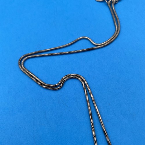 Modernist Silver Cross Heart Pendant Necklace - Image 4