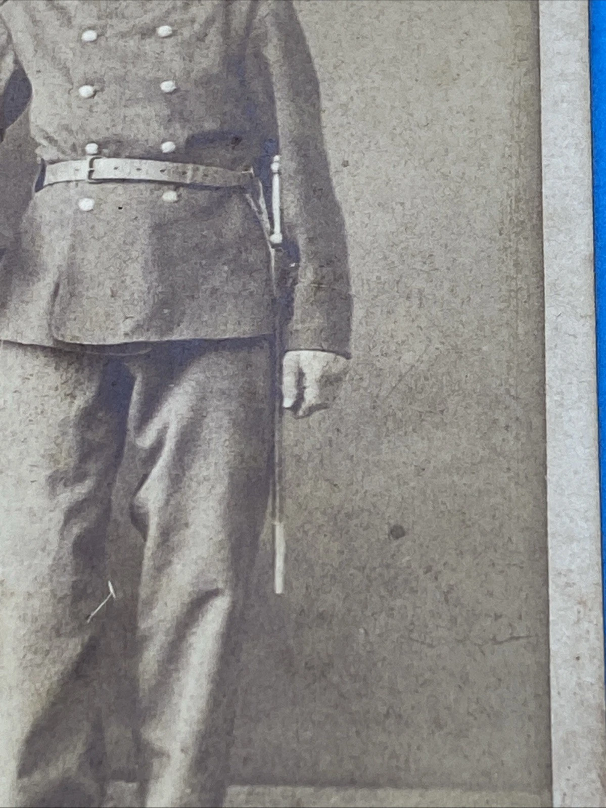 Circa 1870s Swiss Military Soldier CDV R Bühlmann Thun Switzerland Antique Photo - Image 3