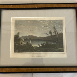 Lake George NY engraving from Thomas Cole