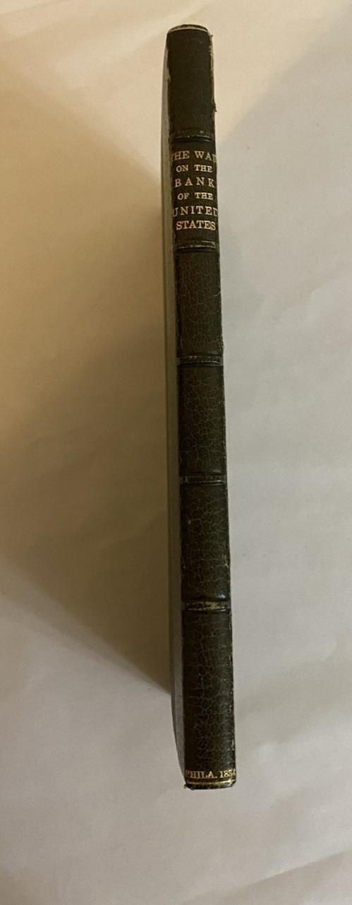 Rare 1834 'Bank War' Booklet, Edward G. Miner Provenance, Fine Leather Binding - Image 2