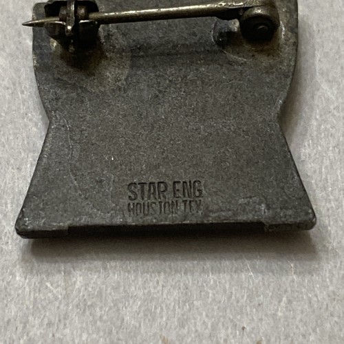 Vintage Silver Tone “B” Scholarship Award Pendant Charm Star Eng Houston Tex - Image 4