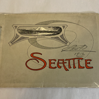 1912 Seattle Souvenir Booklet Hopf Bros Mt. Rainier Curt Teich Rare Views