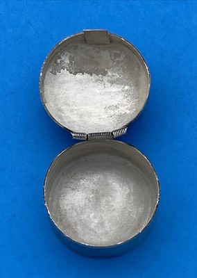 RARE Taxco TH-40 Vintage Mexico Sterling Silver 925 Turquoise Pill Box - Image 5