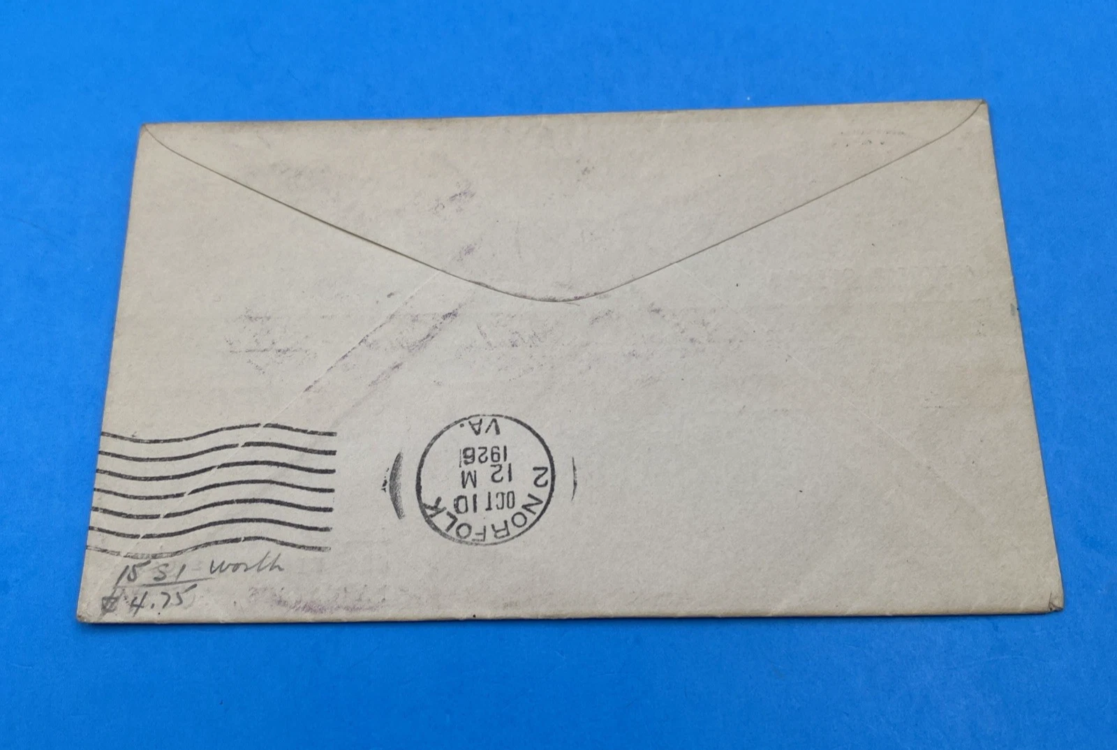 1926 CAM-15 First Flight Phila–Norfolk Gorham Cachet C7, Signed Alton N. Parker - Image 4