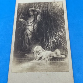 Before 1861 Gustav Schauer CDV Delaroche Moses Berlin Antique Albumen Photograph