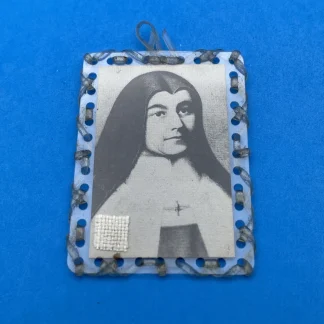 Mother Mary Electa of Christ Brooklyn Carmel Clothing Relic Badge 1897-1969